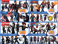 Avengers MEGA BUNDLE, CLIPARTS, PAPERS, SVG & ALPHABETS - buy online