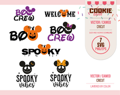 Mickey & Minnie Halloween designs SVG files