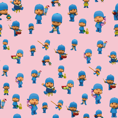 Pocoyo Digital Paper - Seamless pattern & free PNG Clipart included - online store