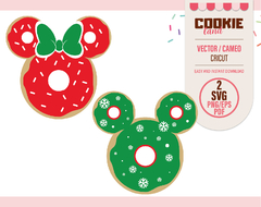 Mickey Christmas donuts designs SVG files
