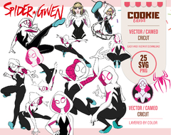 Gwen Spidey - Spider woman - SVG files