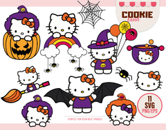 Hello kitty Halloween SVG files