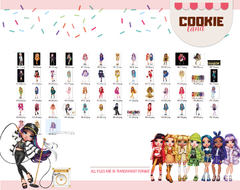 Rainbow High Dolls Toys character Clipart Digital - buy online