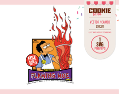 The Simpsons Flaming Moe Desing - SVG files