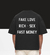 Camiseta Oversized Fake Love Preta - comprar online