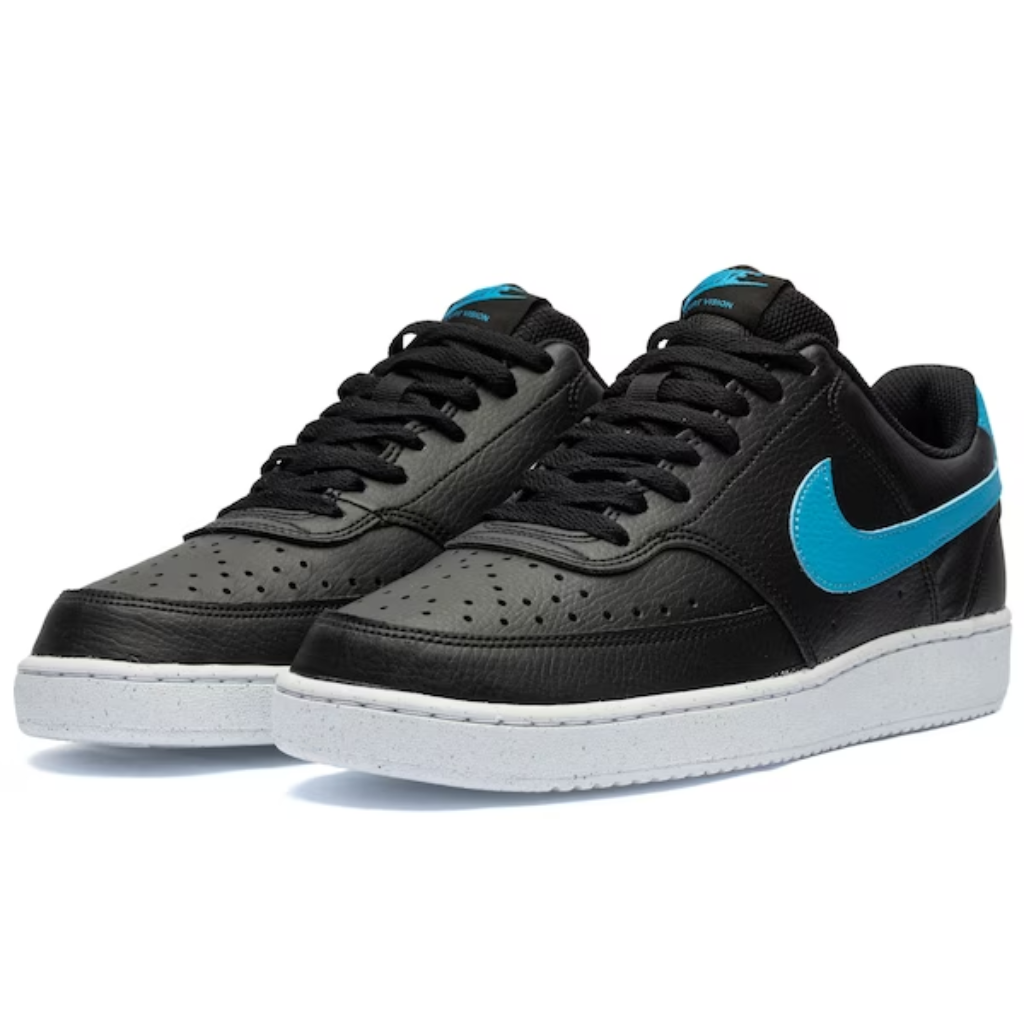 T nis Nike Court Vision Low Preto Branco Azul