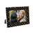 Porta Retrato Love Preto Corações Dourados 10x15 de Madeira - comprar online