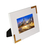 Porta Retrato 10x15 de madeira PF-1244-4 Branco borda dourada - loja online