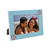 Porta Retrato Love Azul Flores 10x15 de Madeira - comprar online