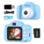 Camera digital infantil azul com cartão de memória