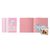 Pagina de album rosa gopic com ursinho azul 