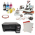 Kit Prensa 8x1 220v + Impressora L3210 + Tintas + 100 Folhas + Fita térmica