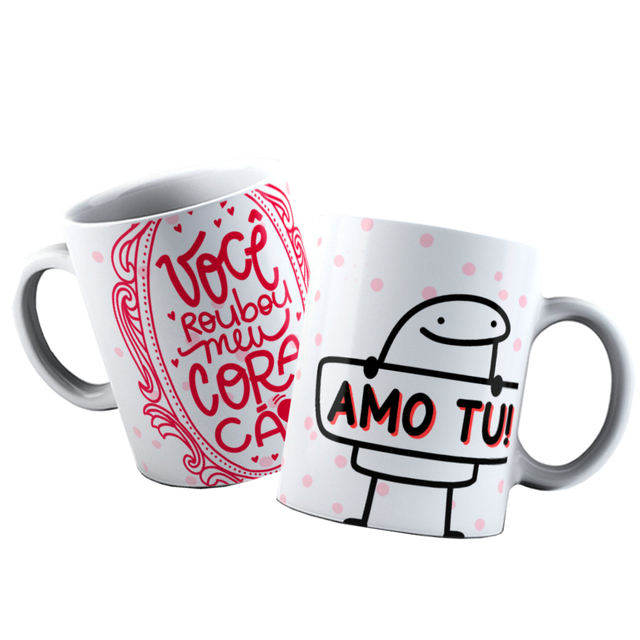 Caneca Mágica Flork Meme Dia Dos Namorados Meu Amor Por Você