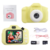 Camera digital infantil amarela com cartão de memória