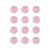 Imãs Enfeite de Geladeira e Painel Botão Rosa - 24 Unidades na internet