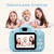 Camera para criança azul digital