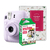 Câmera Instax Mini 12 Lilás com Álbum Flamingos para 64 Fotos e Filme 10 Poses