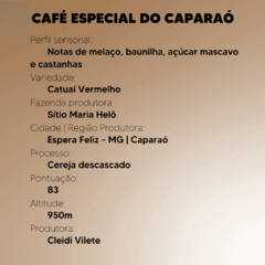 Café Especial do Caparaó - Especial 100% arábica - loja online