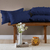 Almofada Cheia 60x30cm Pompom 01 peça - Azul - comprar online