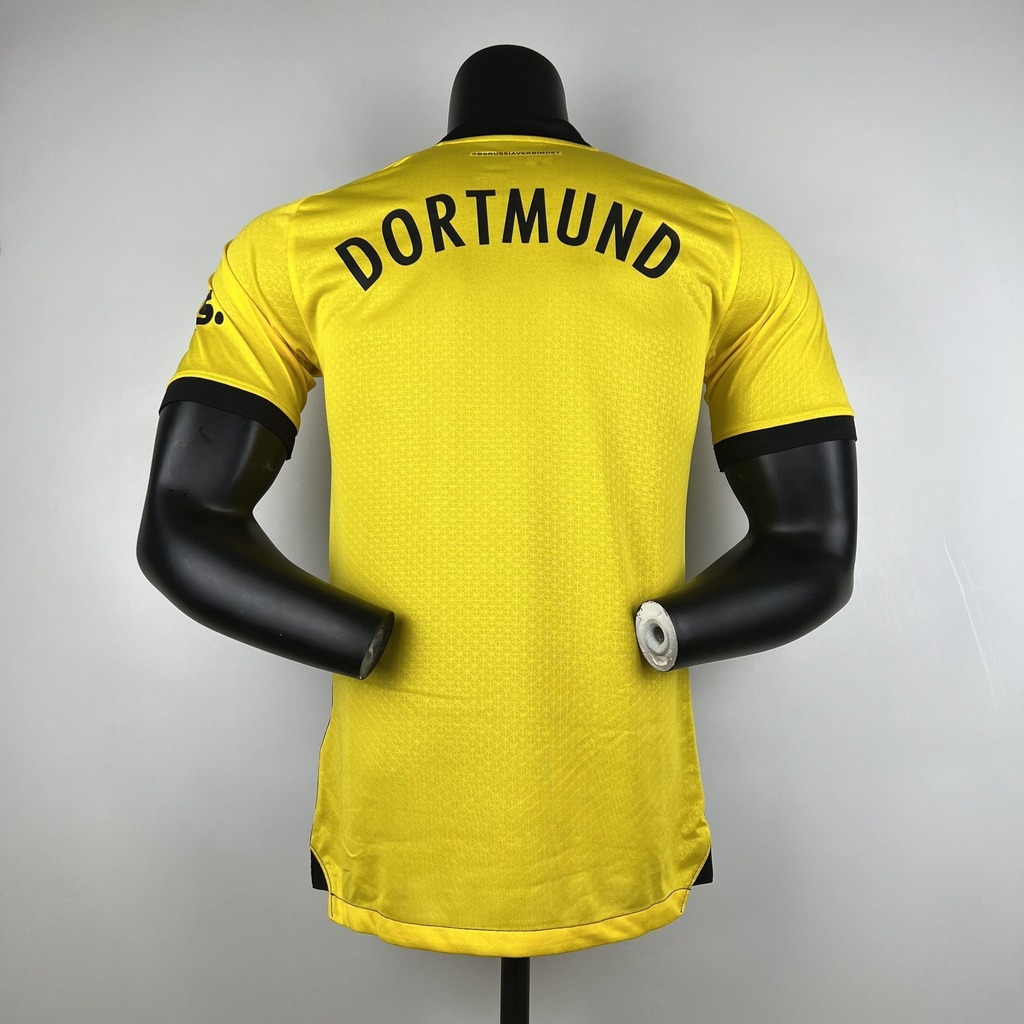 Camisa Borussia Dortmund I 2023 Jogador Masculina - Amarela e Preta