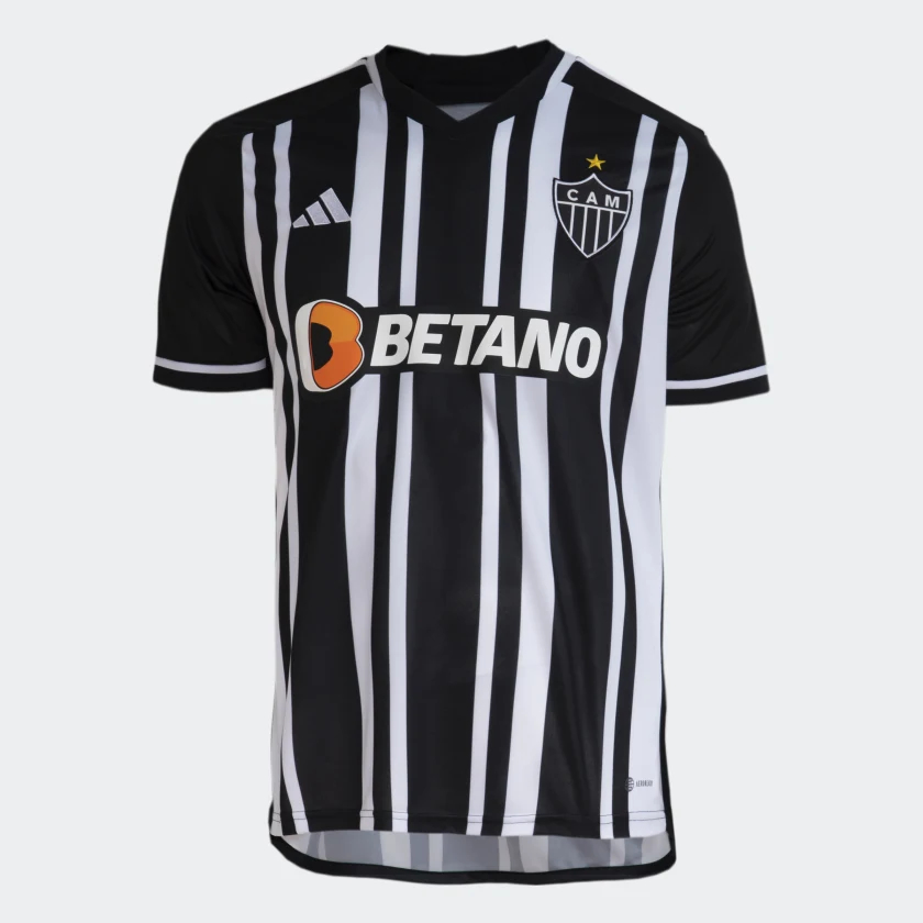 Camisa Atlético Mineiro I 2023/2024 Masculina - Preta e Branca