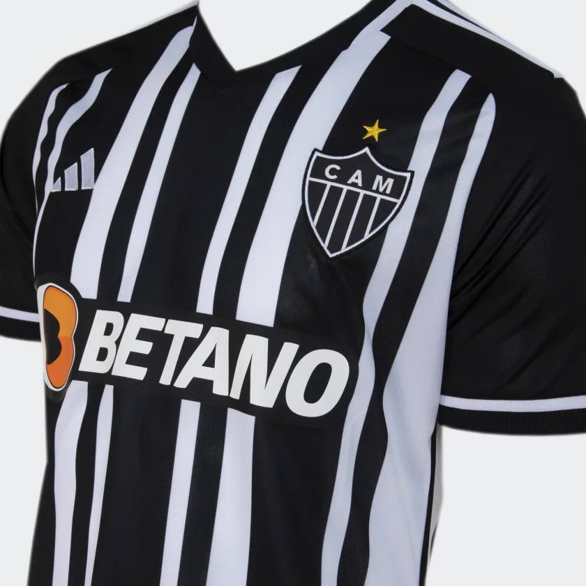 Camisa Atlético Mineiro I 2023/2024 Masculina - Preta e Branca
