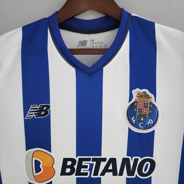 Camisa FC Porto I 2023/2024 Torcedor Masculina - Azul e Branco