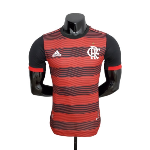 Camisa Flamengo I 2022/2023 Jogador Masculina - Preto e Vermelho