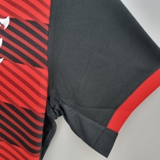 Camiseta Pré Jogo Flamengo 2022 2023 Masculina Torcedor Fan Preta