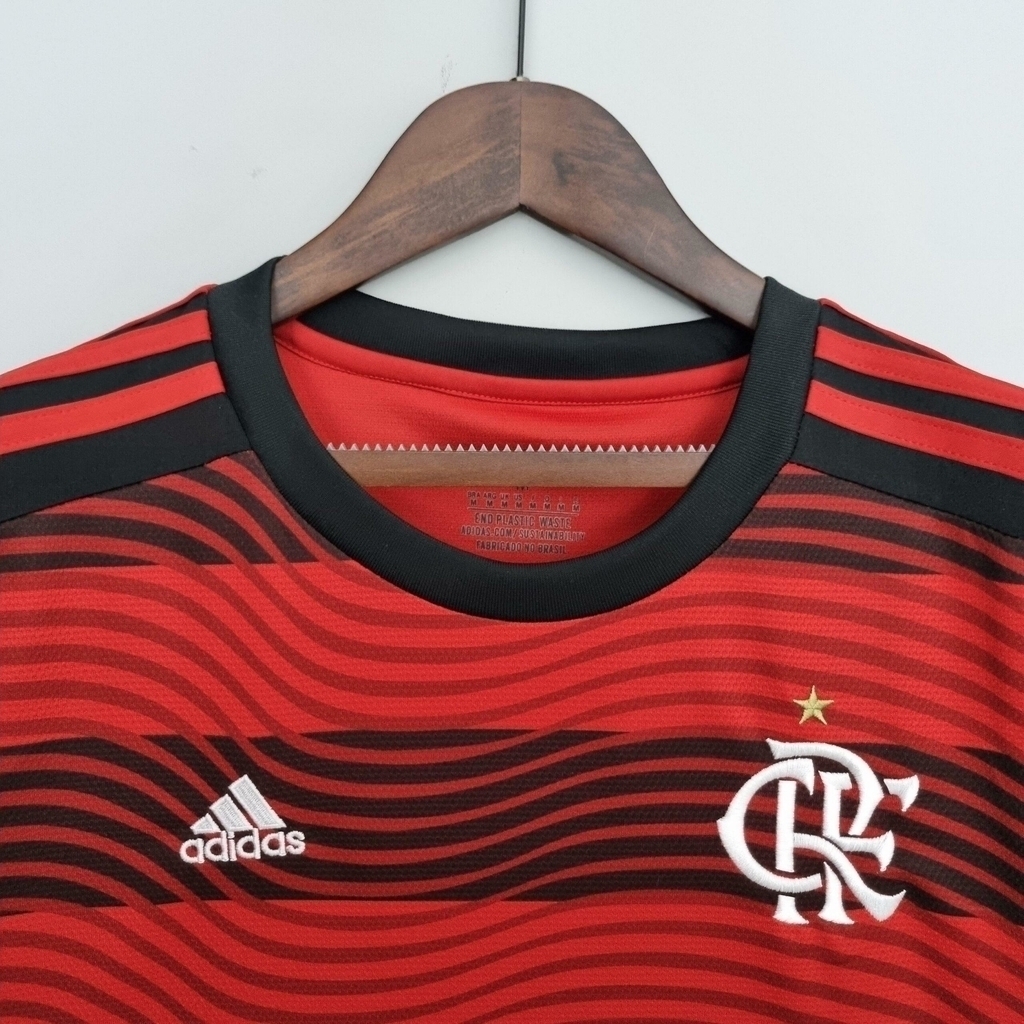 Camisa Pré-Jogo Flamengo 2022 2023 Feminina Modelo Torcedor Fan Preta