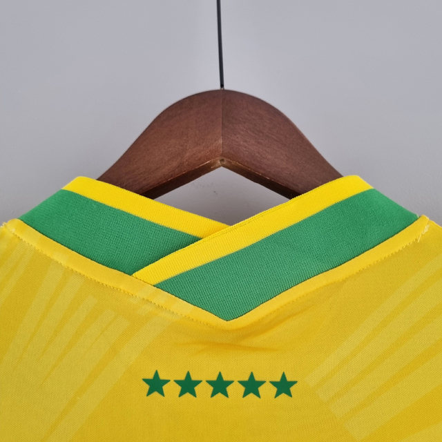 Camisa Seleção Brasileira Cristo Redentor 2022/2023 Torcedor Masculina -  Amarelo
