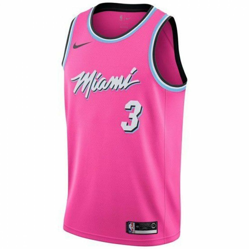 Regata NBA Miami Heat 2018 Rosa - Earned Edition