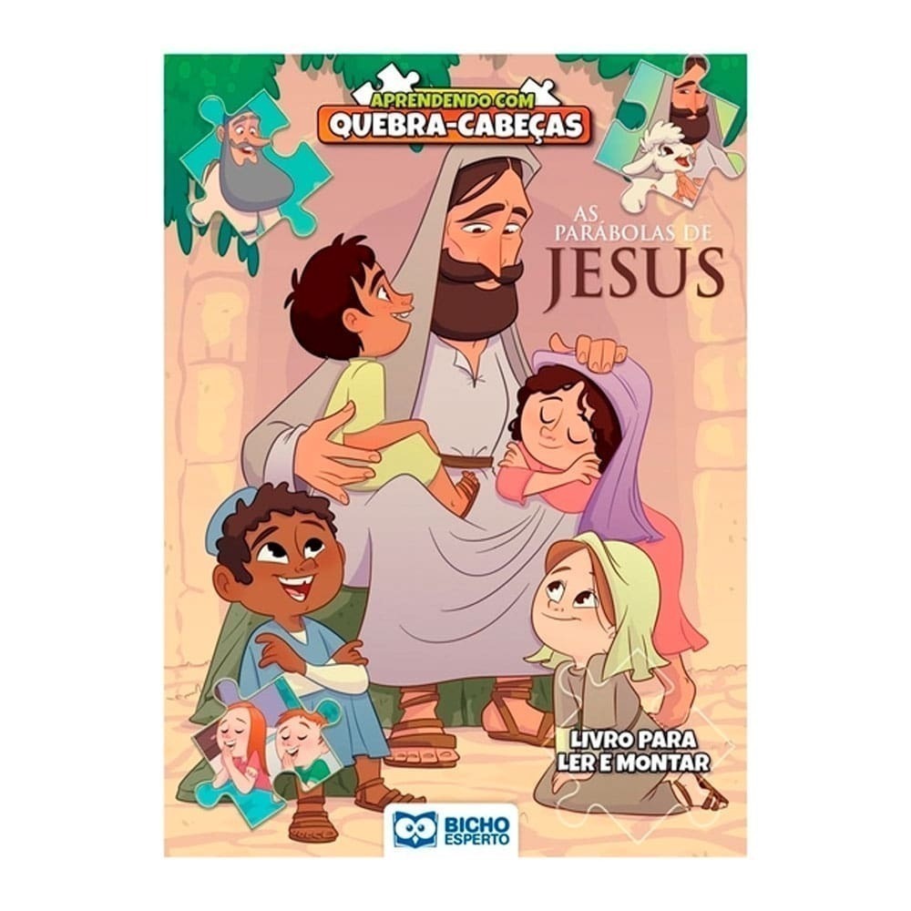 Livro Infantil Aprendendo Com Quebra-Cabeças As Parábolas De Jesus