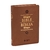 Bíblia Sagrada Bilíngue NAA Português Inglês Média Luxo Marrom