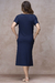 Vestido Midi Visco Listrado - Ref. 2415 - comprar online