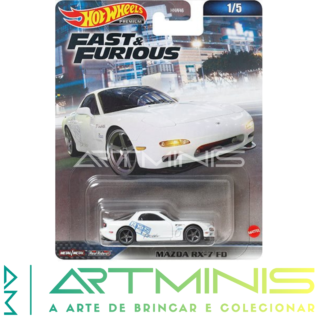 5 Pack Fast & Furious - Velozes e Furiosos - 1/64 - Hot Wheels 2021
