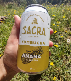 Kombucha Anana y Canela SACRA - 335 ML