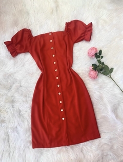 Vestido Tubinho Nosso Segredo - VT200 - Vermelho na internet