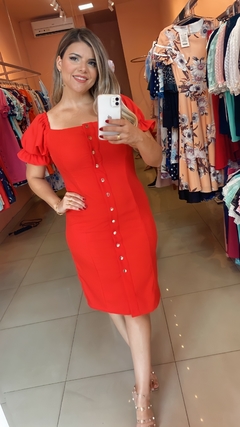 Vestido Tubinho Nosso Segredo - VT200 - Vermelho