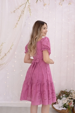 Vestido Melodia do Amor - Rosa Seco - Ref 229 - comprar online