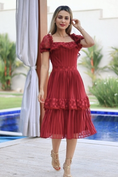 VESTIDO SUSPIRO DO AMOR VERMELHO - VT218