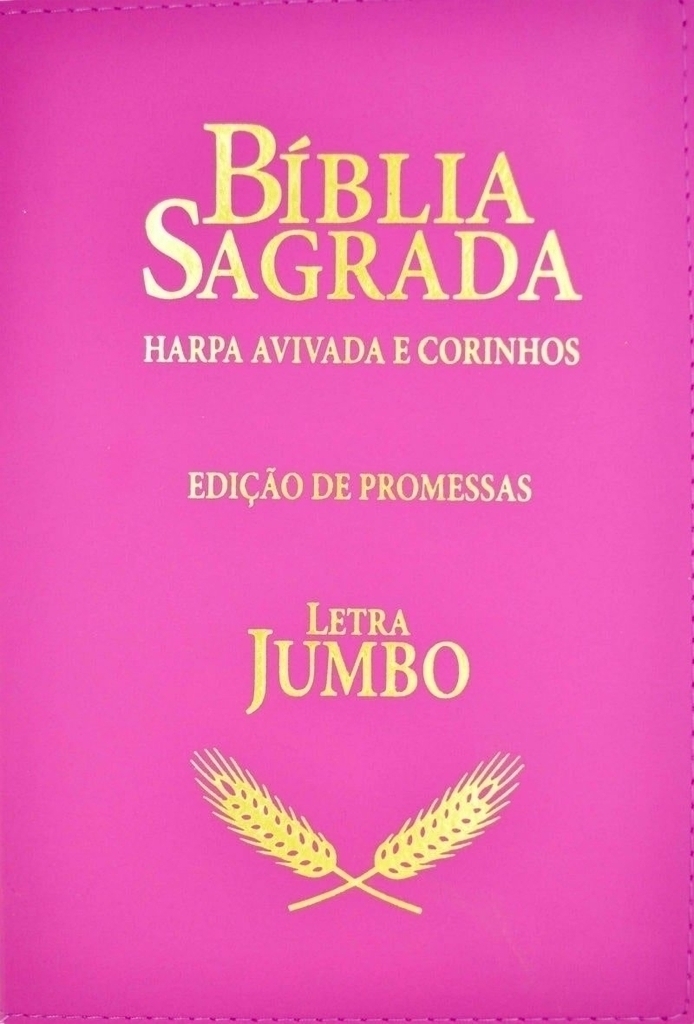 Combo 2 Bíblias Edição De Promessas Letra Grande Com Harpa Palavras De  Jesus Em Vermelho Revista E Corrigida Pink E Rosa