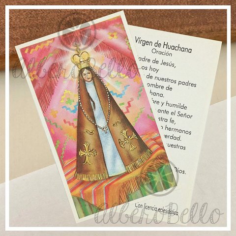 Estampas x10, x50, x100 - Virgen de Huachana