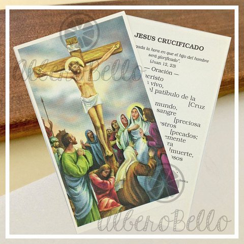 Estampas x10, x50, x100 - Jesús Crucificado