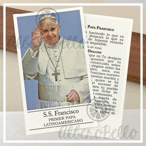 Estampas x10, x50, x100 - Papa Francisco