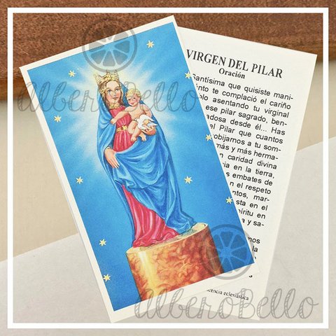 Estampas x10, x50, x100 - Virgen del Pilar