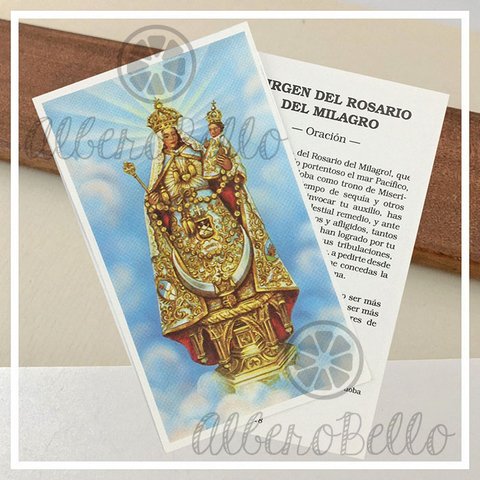 Estampas x10, x50, x100 - Virgen del Rosario del Milagro de Córdoba- Estampas x10, x50, x100