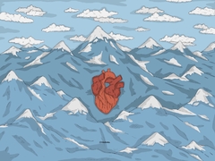 Corazón en las montañas