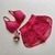 Conjunto Short Duplo Pink Detalhe Vermelho Top Morgana