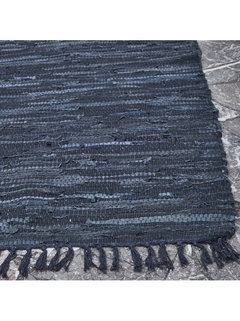 Alfombra cuero/ Algodon Negro. 37974 - comprar online